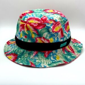 Official Crown Of Laurel Bucket Hats Hawaiian Floral Beach Size L/XL